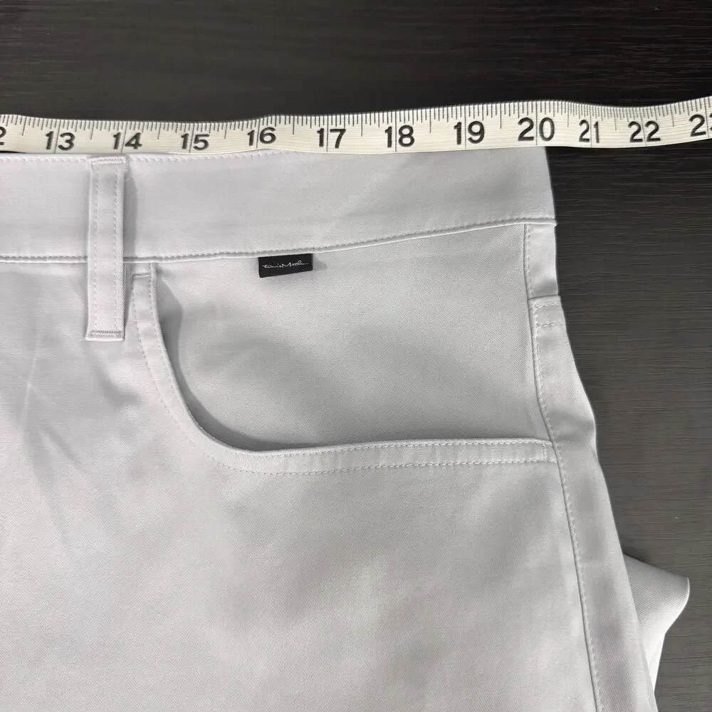 Travis Mathew Pants Mens 40 X 32 Golf Khakis Straight Leg Activewear Light Grey